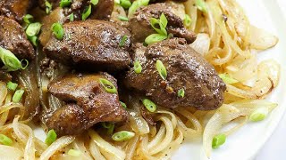 Delicious Chicken Livers & Onions - SO EASY!