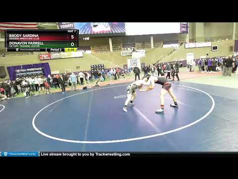 187 Lbs 5th Place Match - Donavon Farrell, Victory Training Center Vs Brody Sardina, Ringers Wrest