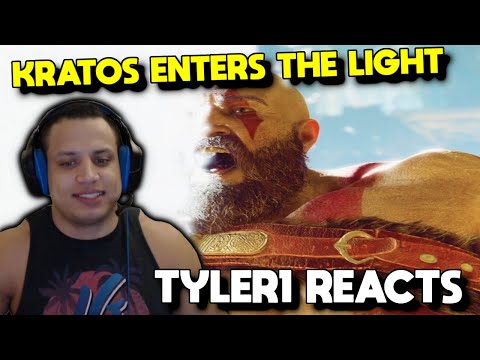 Tyler1 reacts to Kratos Entering the Light