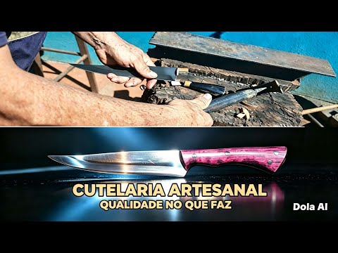1. RESTAURAÇÃO ARTESANAL: VEJA O ANTES E DEPOIS,  NÃO PARECE A MESMA FACA. RESULTADO INCRÍVEL!!!!