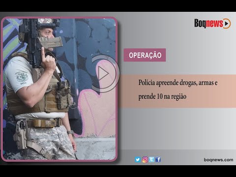 #Criminalidade Polícia apreende drogas, armas e prende 10 na região