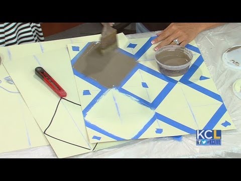 KCL - How to create a harlequin pattern on walls or furniture