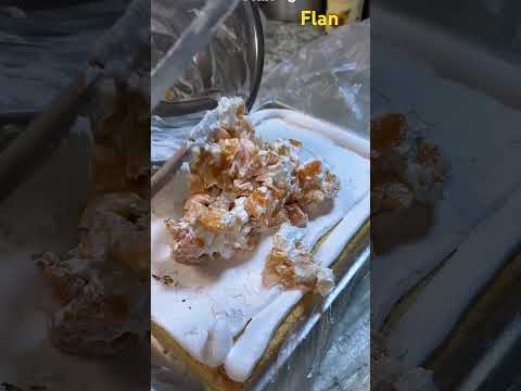 Pastel 4 en 1 ,chocoflan y tres leches, relleno de durazno #3leches #cake #cakedecorating