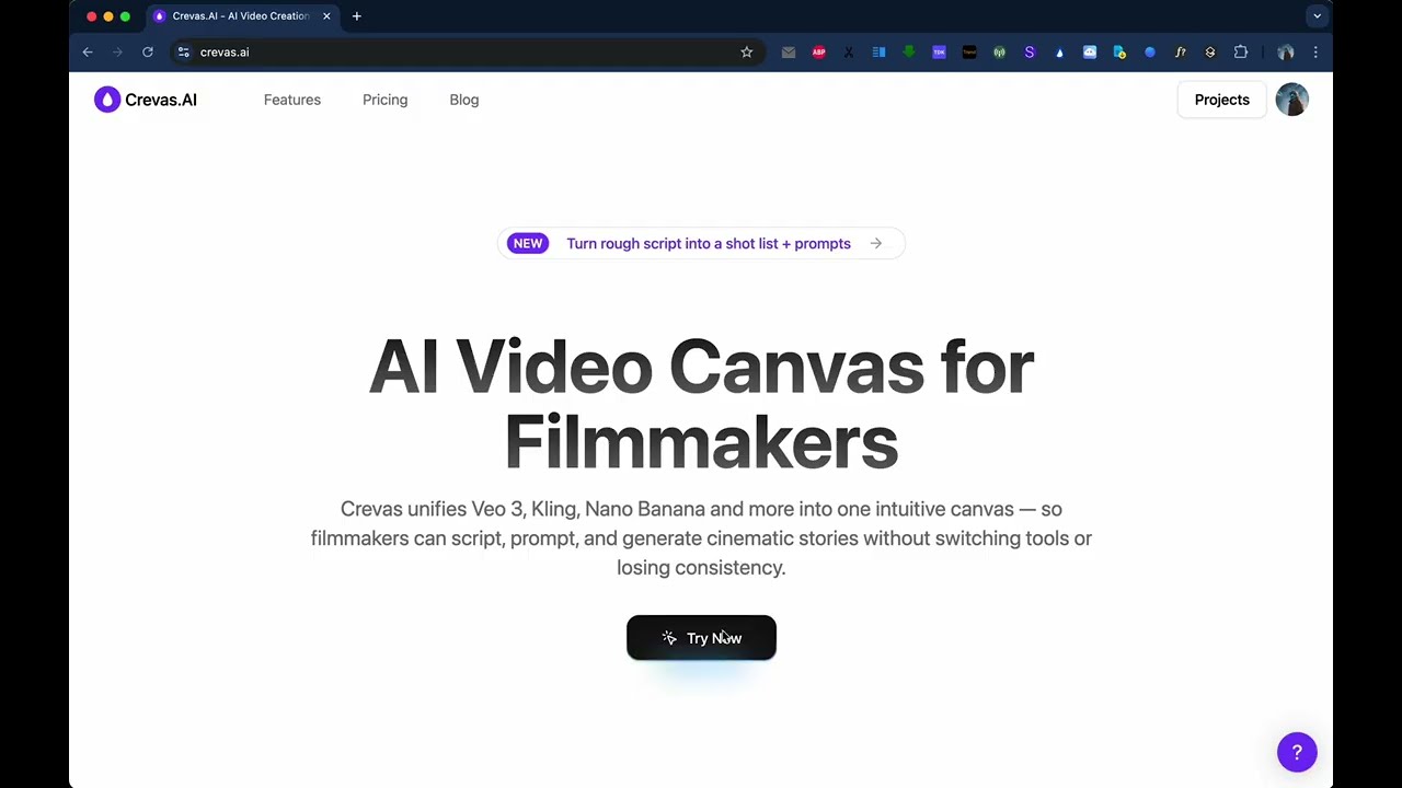 Crevas Demo: How to use the new AI Filmmaking Tool