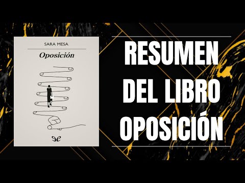 RESUMEN DEL LIBRO OPOSICIÓN DE SARA MESA