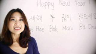 How to say "Happy New Year" in Korean - Learn Korean Ep10
