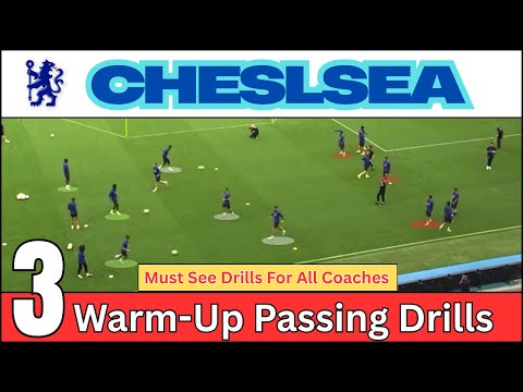 CHELSEA - 3 EASY Passing Warm Up Football Drills - Player Activation - Soccer Drills