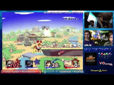 Brawl - Water Temple - Doubles - LF - Tyrant + Rich Brown (Red) vs Vatobreak + KiraFlax (Blue)