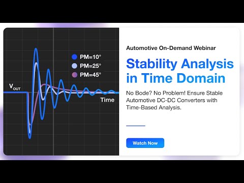MPS Automotive Webinar: Stability Analysis in Time Domain
