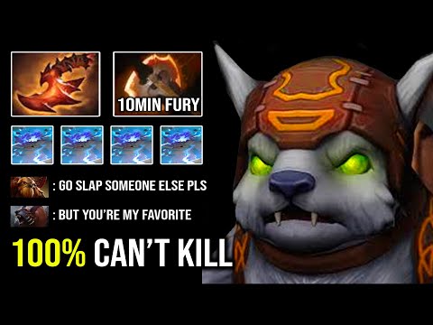 This Bear Slapping Everyone Across the Map - 10Min Battle Fury Crazy 29Kills Immortal Ursa DotA 2