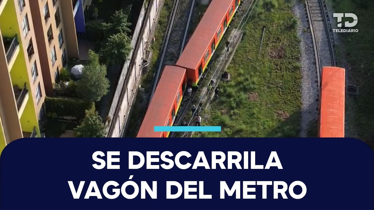Vagón del Metro se descarrila en talleres de Ticomán; iba rumbo a la Línea 3