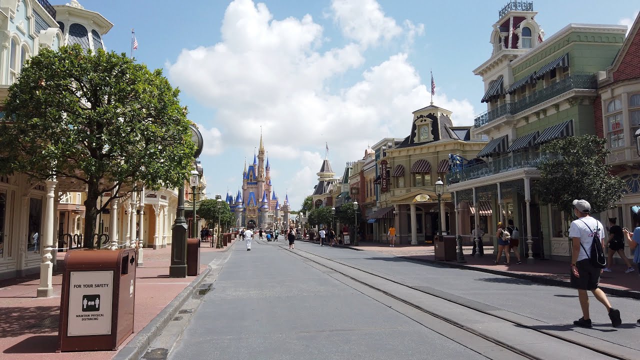 Walk-through of the physically distanced Magic Kingdom