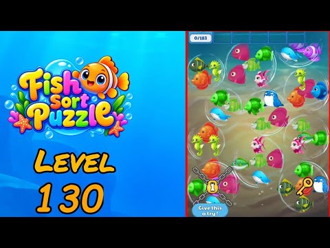Fish Sort Puzzle Level 130 Walkthrough thumbnail