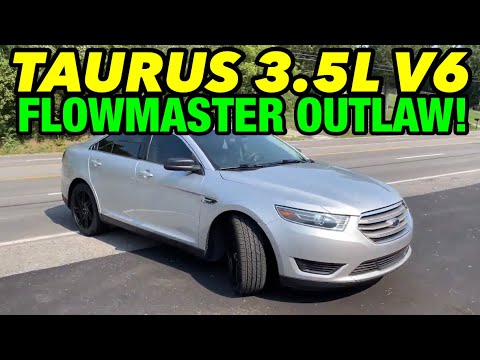2018 Ford Taurus 3.5L V6 DUAL EXHAUST w/ FLOWMASTER OUTLAW!