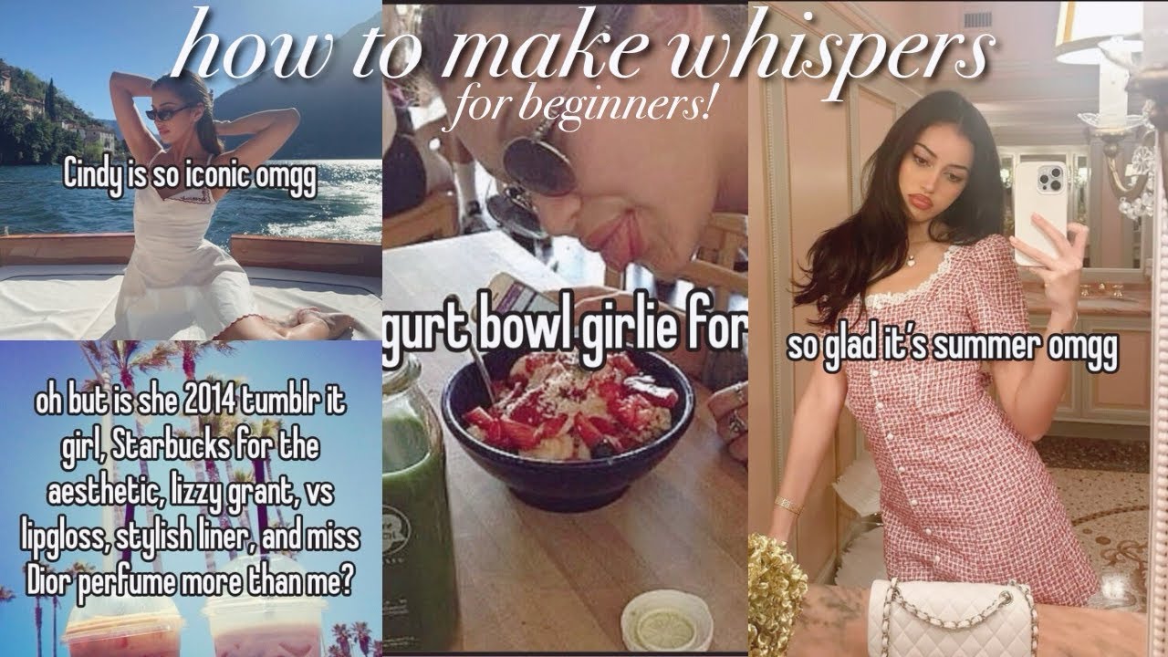 HOW TO MAKE WHISPERS *FOR BEGINNERS*