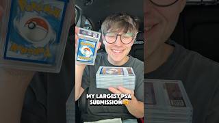 MY LARGEST PSA SUBMISSION 🤯🤩 #pokemon #explore #pokemoncards #psa #shorts #explorepage