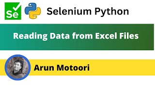 Reading data from Excel Files (Selenium Python)