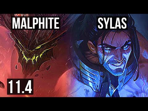 MALPHITE vs SYLAS (TOP) | 6/1/5, 1.2M mastery, Dominating | KR Diamond | v11.4