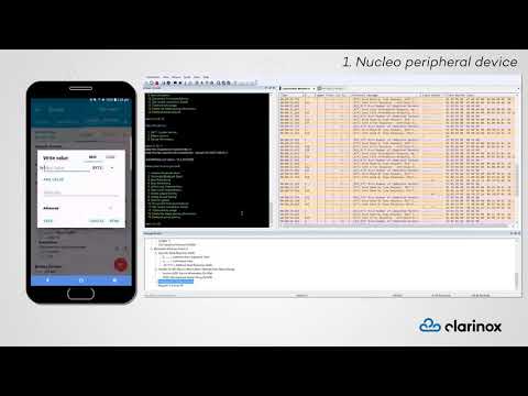 ClarinoxBlue demonstration on STM32WB55 Nucleo68