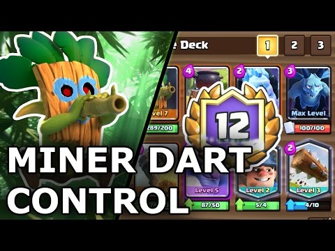 Clash Royale | Dart Goblin Miner Control | Deck Guide 12 Win Grand Challenge