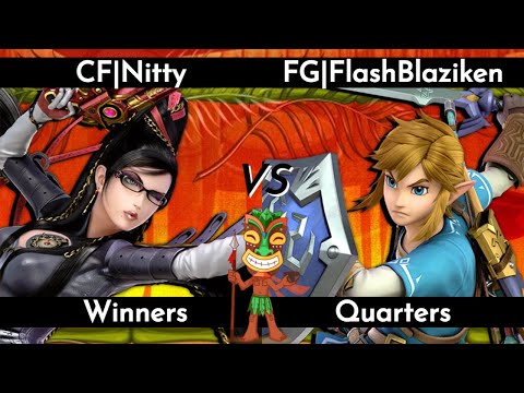 CF | Nitty (Bayonetta) vs. FG | FlashBlaziken (Link) - WQF | Bula Smash 20 SSBU (6/21/2022)