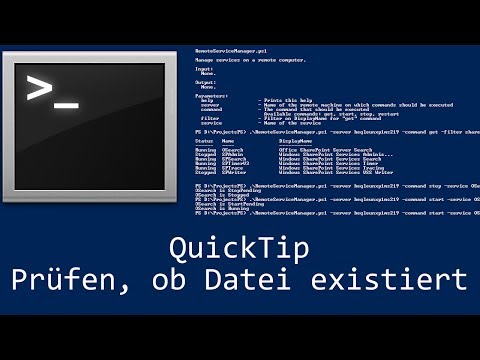 QuickTip #34 - Batch Prüfen ob Datei existiert | Batch Tutorial | Check if file exists