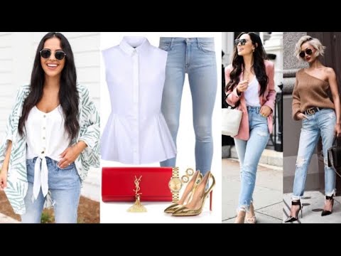 LOOKS 2022 MUJER | OUTFITS DE MODA CON JEANS TENDENCIAS Y ESTILO MODA 2021 MUJER