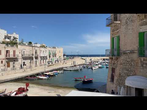 [4k] Beautiful Italy 🇮🇹 Adriatic Sea Port Giovinazzo