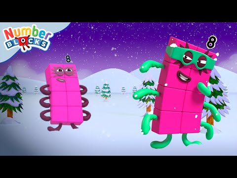 🎄 Octoblock Saves Christmas! - Best Hero Moments 🦸 | Learn to Count for Kids | Numberblocks