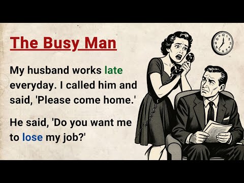 Learn English through Stories Level 3 ⭐ The Busy Man - Emotional English Story for Listening Practic