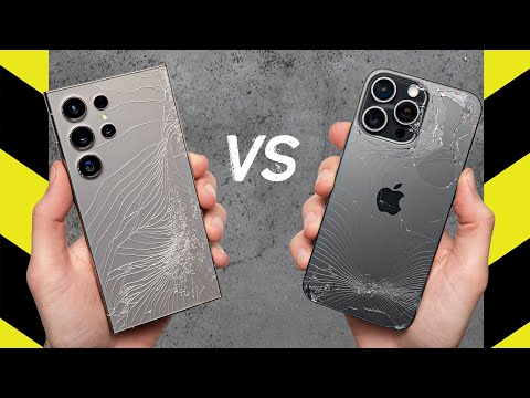 Galaxy S24 Ultra vs. iPhone 15 Pro Max Drop Test!