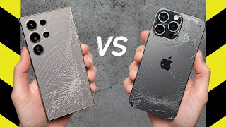 Samsung Galaxy S24 Ultra vs. Apple iPhone 15 Pro Max Drop Test!