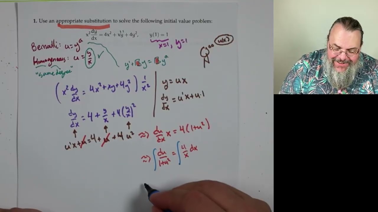 Diff Eq, Exam 1 walkthrough (Spring 2025)