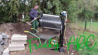 Das Rollsieb rs 400 von Scheppach im Ersteinsatz