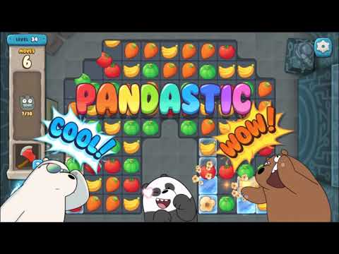 We Bare Bears Match3 Repairs [ Level 34 ] No Boosters
