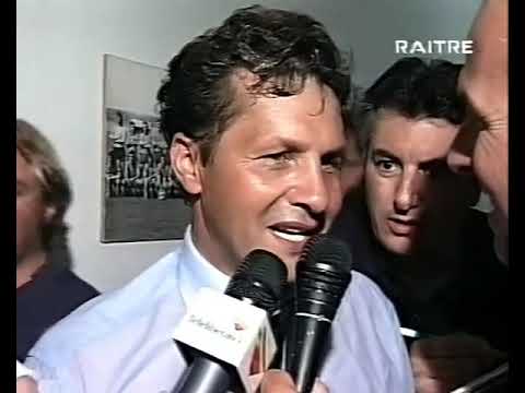 Pistoiese - Napoli 0-1, Serie B 1999-2000, with a Serie A promotion celebration, TGR Campania