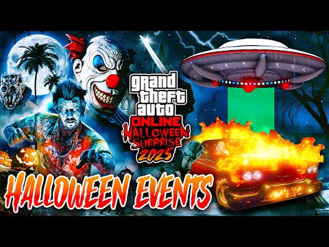 ALL HALLOWEEN EVENTS IN GTA 5 ONLINE! Phantom Car, Slashers, Ghosts & UFO! Halloween 2025 DLC UPDATE