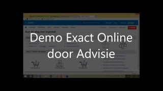 Demo Exact Online Handel | Advisie