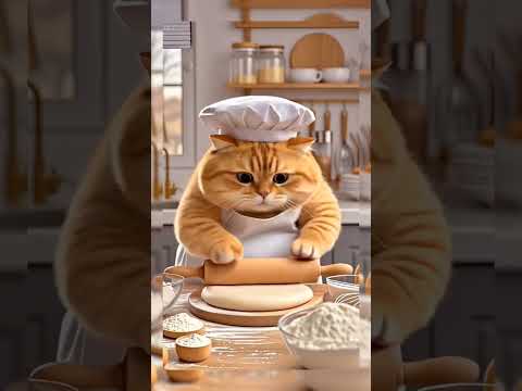Cat Cooking #cat #cuteecats #catcooking#shortvideo #music