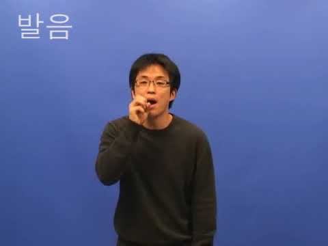 「발음」의 한국수어 표현