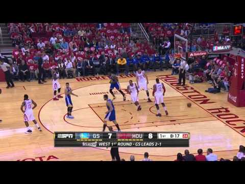 NBA Playoffs: Stephen Curry vs Houston Rockets 24.04.2016 6Pts (Round 1 - Game 4)