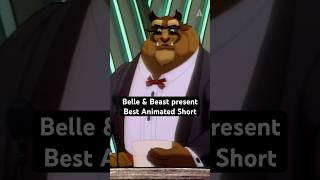 Belle, The Beast, & Chip From 'Beauty and the Beast' Present Best Animated Short At The 64th Oscars