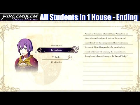 FE3H All Students in 1 House Ending (Post Credits Epilogue) - Fire Emblem Three Houses