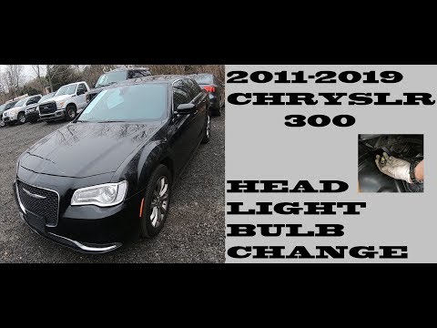 How to change replace Headlight bulbs in Chrysler 300 2011-2019