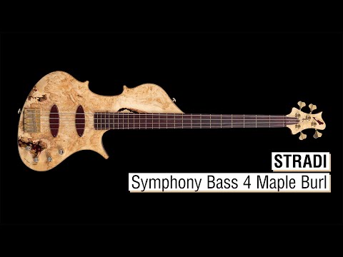 Stradi Symphony Bass 4 Maple Burl
