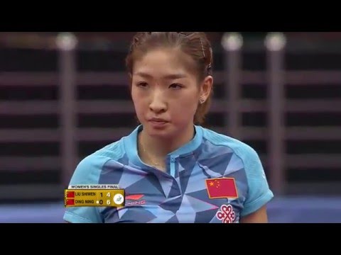 2016 Qatar Open WS Final   Liu Shiwen vs Ding Ning 全體競技 왼손잡이, 백핸드 기술, 토마호크 서브 리시브