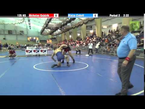 125 KG Nicholas Gajdzik vs Blaize Cabell