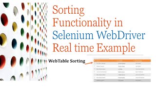 How to Validate Column Sorting in selenium?