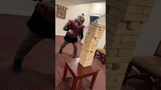 Jenga with Swords! #jenga #jengagame #gamenight #familygames #knight #castle