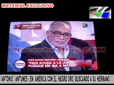 ANTONIO   ANTUNES   EN  AMERICA CON EL  NEGRO ORO  BUSCANDO A SU HERMANO